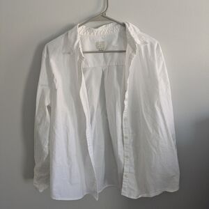 a new day White Button-Front Shirt XL